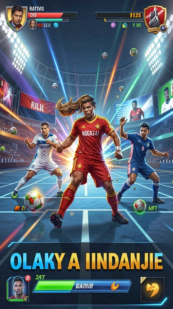 Gambar menampilkan karakter utama dalam pertempuran epik.