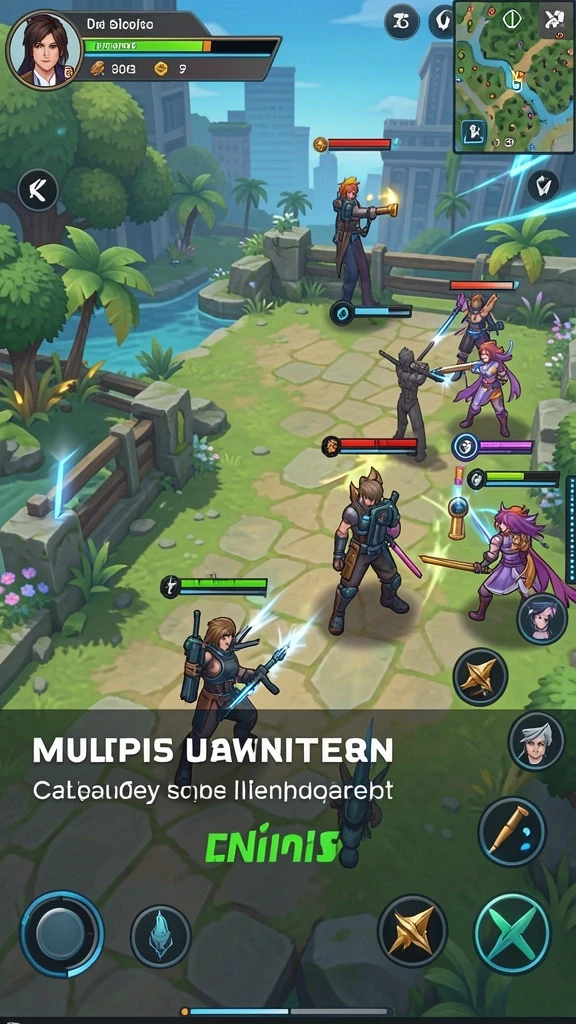Screenshot menunjukkan dunia fantasi yang luas dan indah.