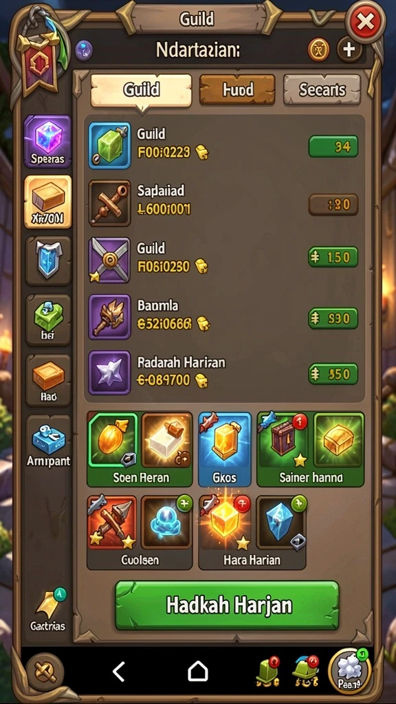 Screenshot menampilkan menakjubkan grafis dunia fantasi.