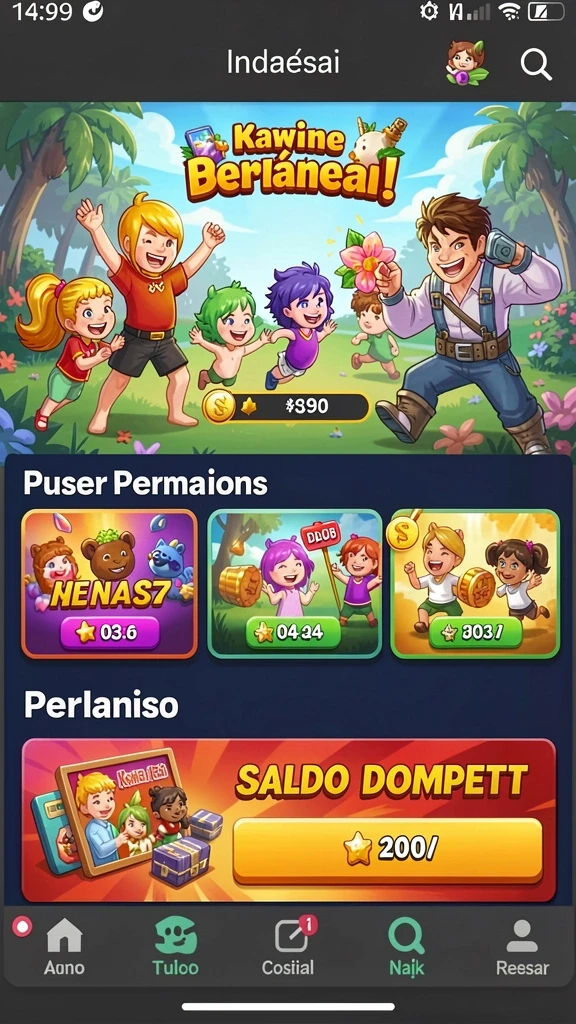 Tangkapan layar menunjukkan misi baru yang menarik untuk dieksplor.