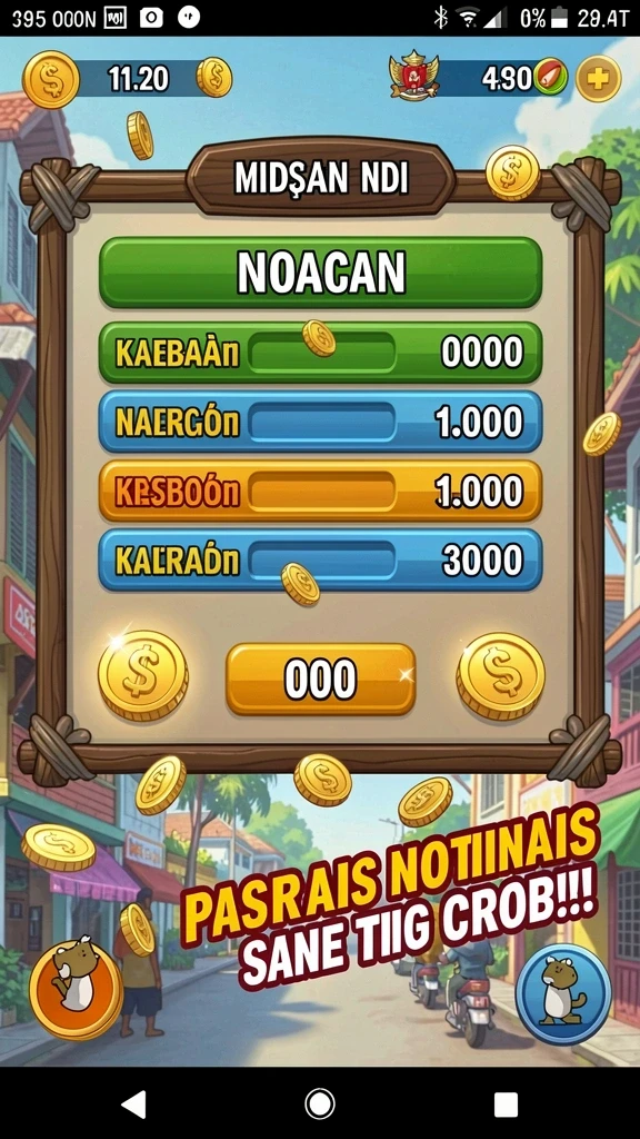Screenshot 3 menunjukkan momen seru saat pertarungan melawan bos.