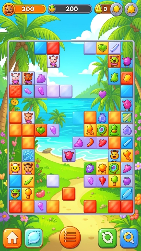Screenshot 3 menunjukkan momen seru saat berinteraksi dengan karakter lain.