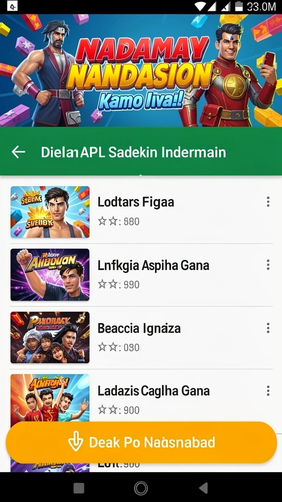 Tantangan seru di setiap level permainan.