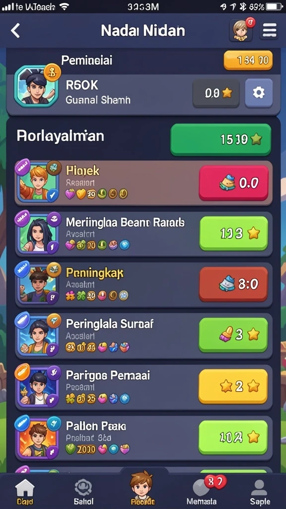 Tampilan antarmuka yang menarik dan mudah diakses.