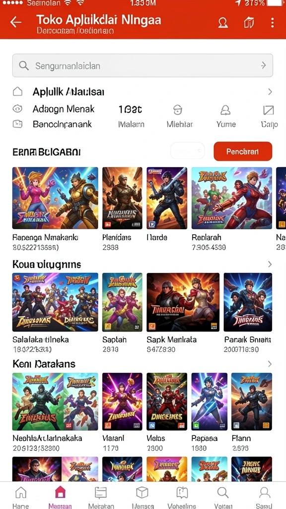 Tampilan awal permainan yang memukau.