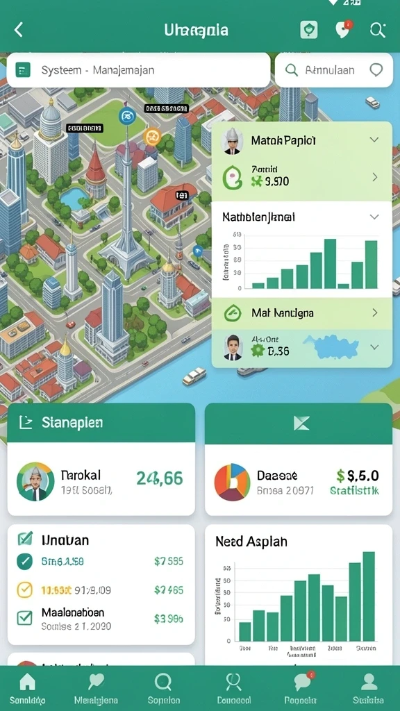 Screenshot menunjukkan grafis dunia yang memukau.