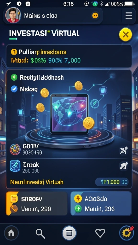 Screenshot menampilkan antarmuka permainan yang menarik dan mudah dinavigasi.