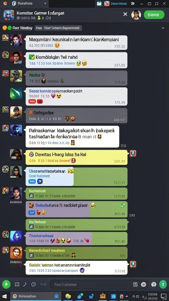 Karakter kelinci dengan berbagai kostum yang lucu.