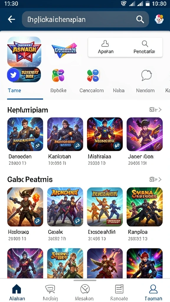 Fitur pencarian cepat untuk menemukan konten.