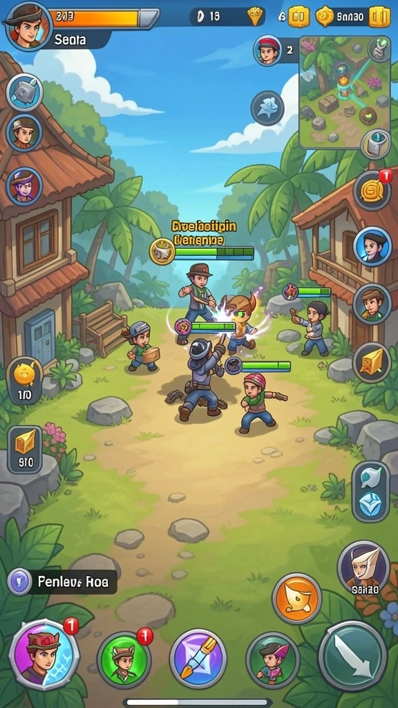Karakter dalam game dengan desain yang menawan.