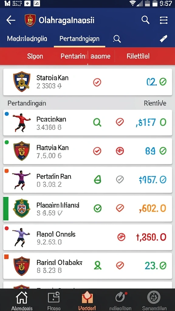 Tampilan karakter yang kuat dan penuh warna.