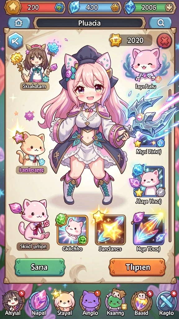 Karakter beragam dengan kemampuan unik yang menarik.