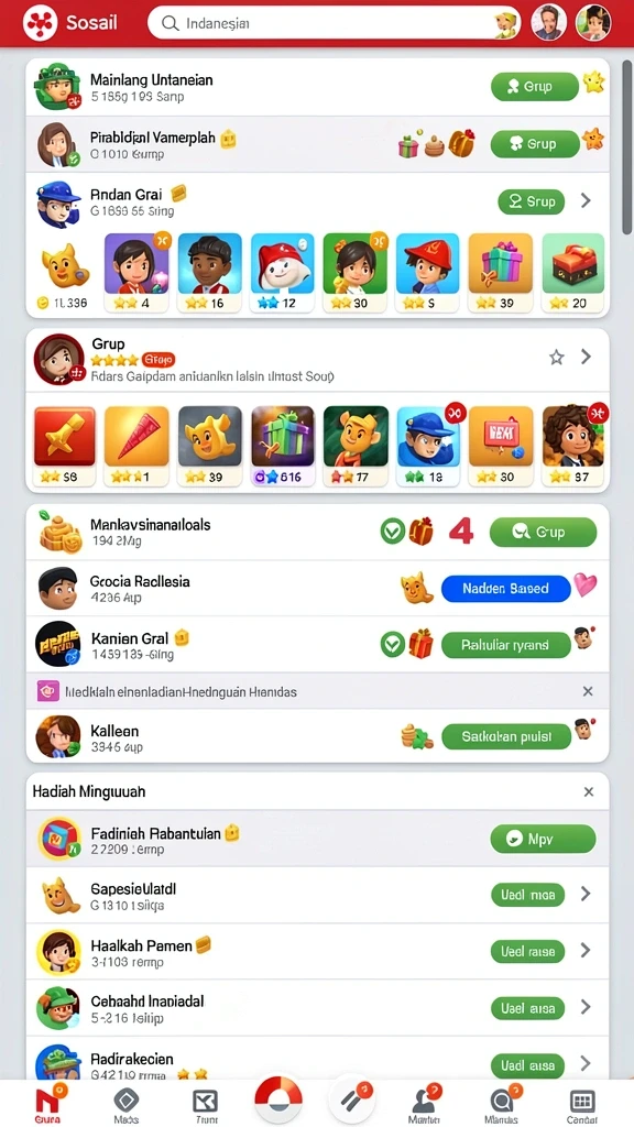 Mode tantangan yang seru dengan multiplayer.