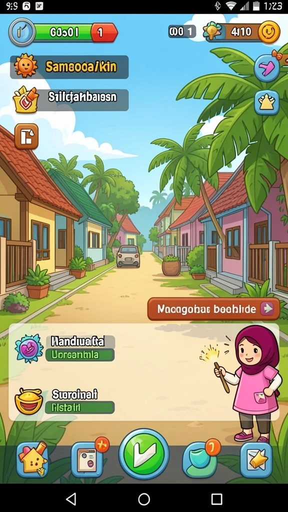 Karakter unik dengan desain yang menarik.