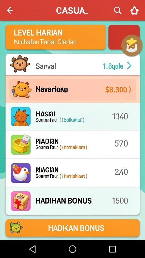 Pengalaman bermain yang imersif dan seru.
