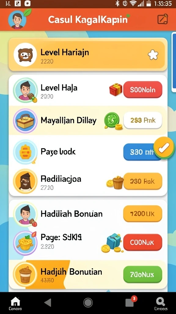 Karakter yang dapat disesuaikan dengan berbagai kostum.