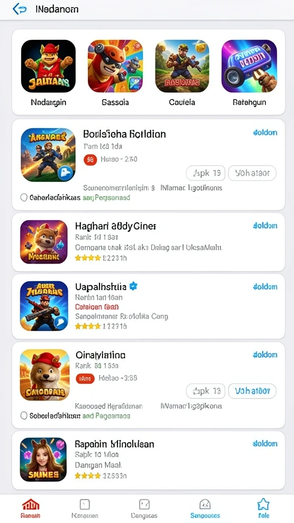 Lingkungan permainan yang kaya dan beragam.