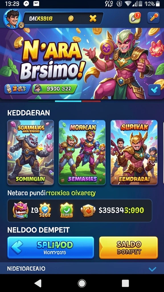Perang melawan monster epik di arena.