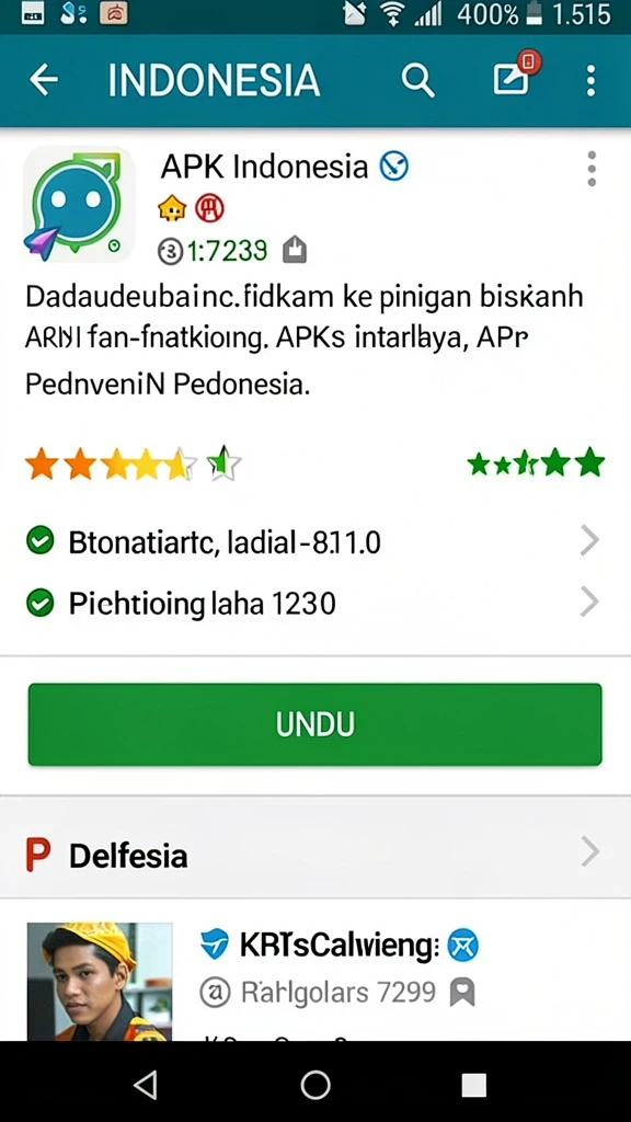 Tampilan antarmuka yang intuitif dan menarik.